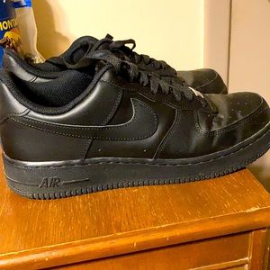 Nike Air Force ones ( black )